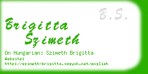 brigitta szimeth business card